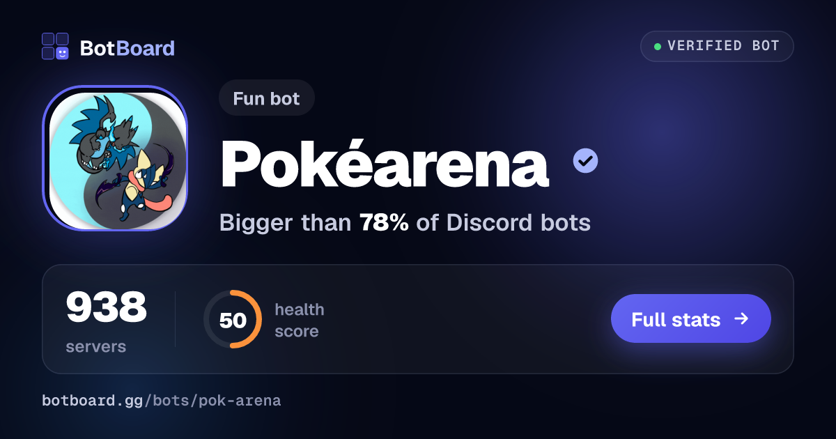Share card for Pokéarena