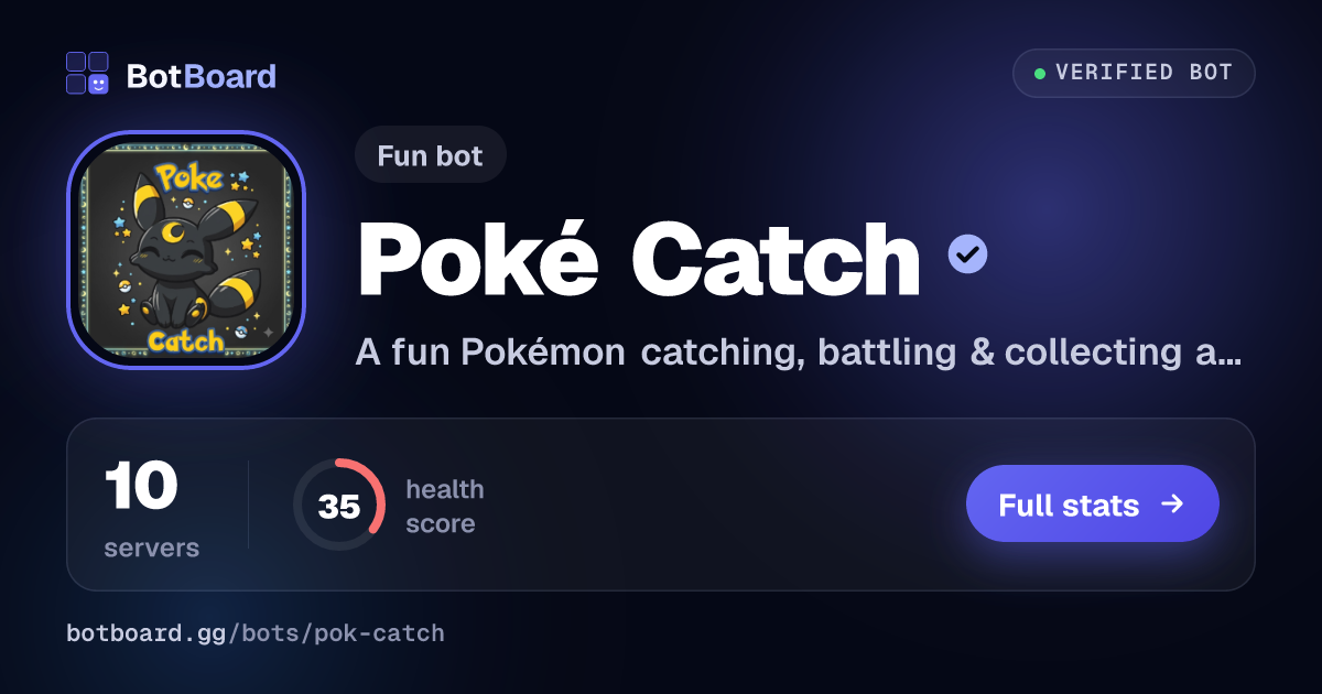 Share card for Poké Catch