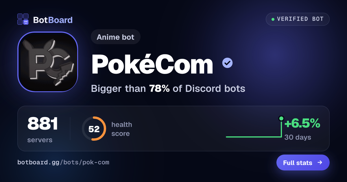 Share card for PokéCom