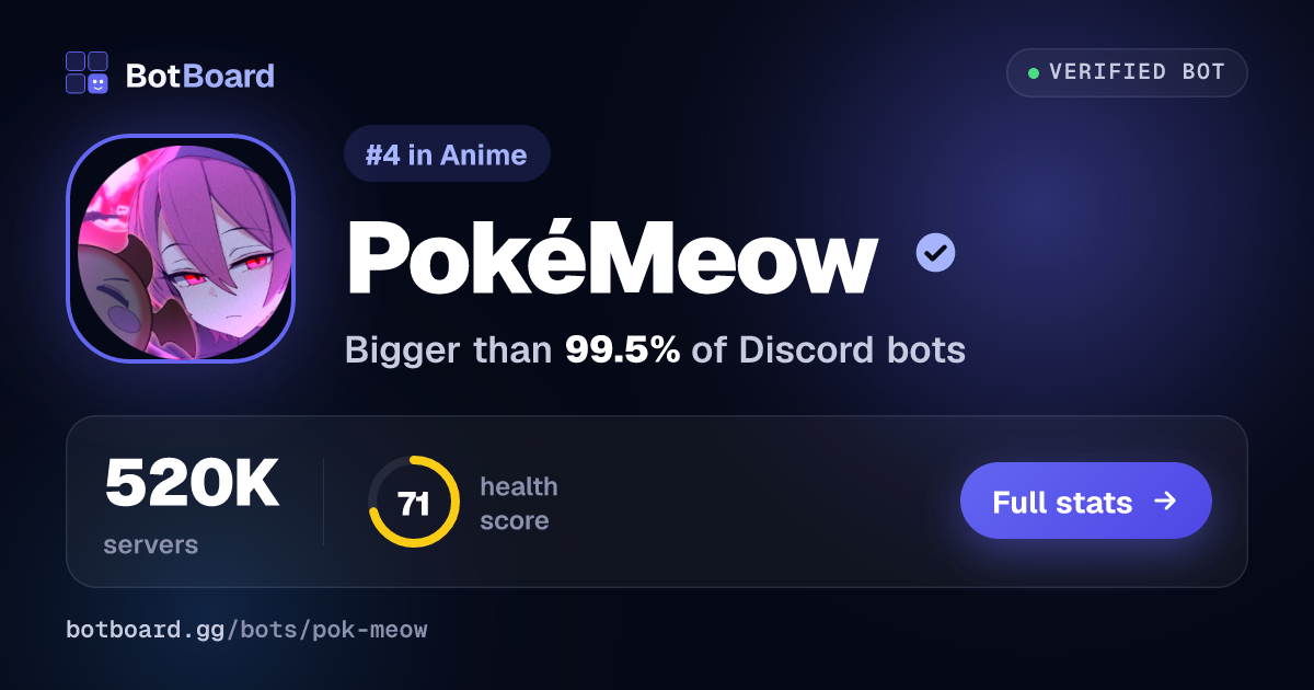 Share card for PokéMeow