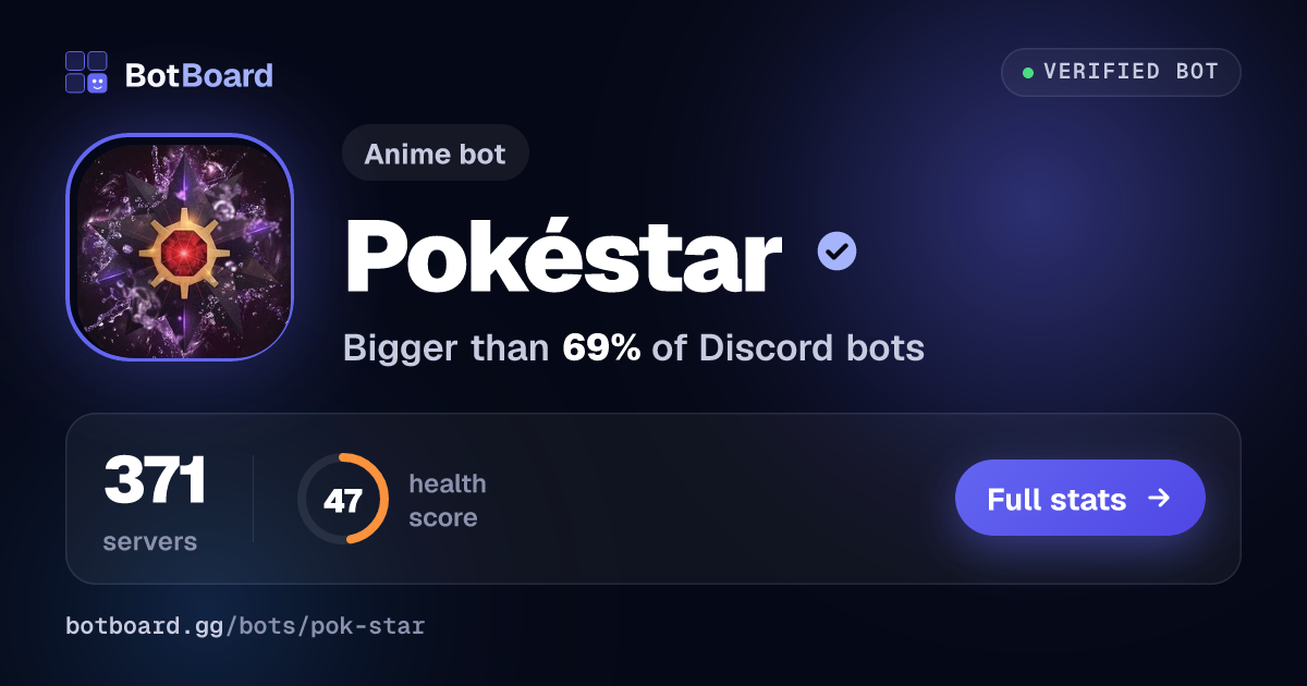 Share card for Pokéstar