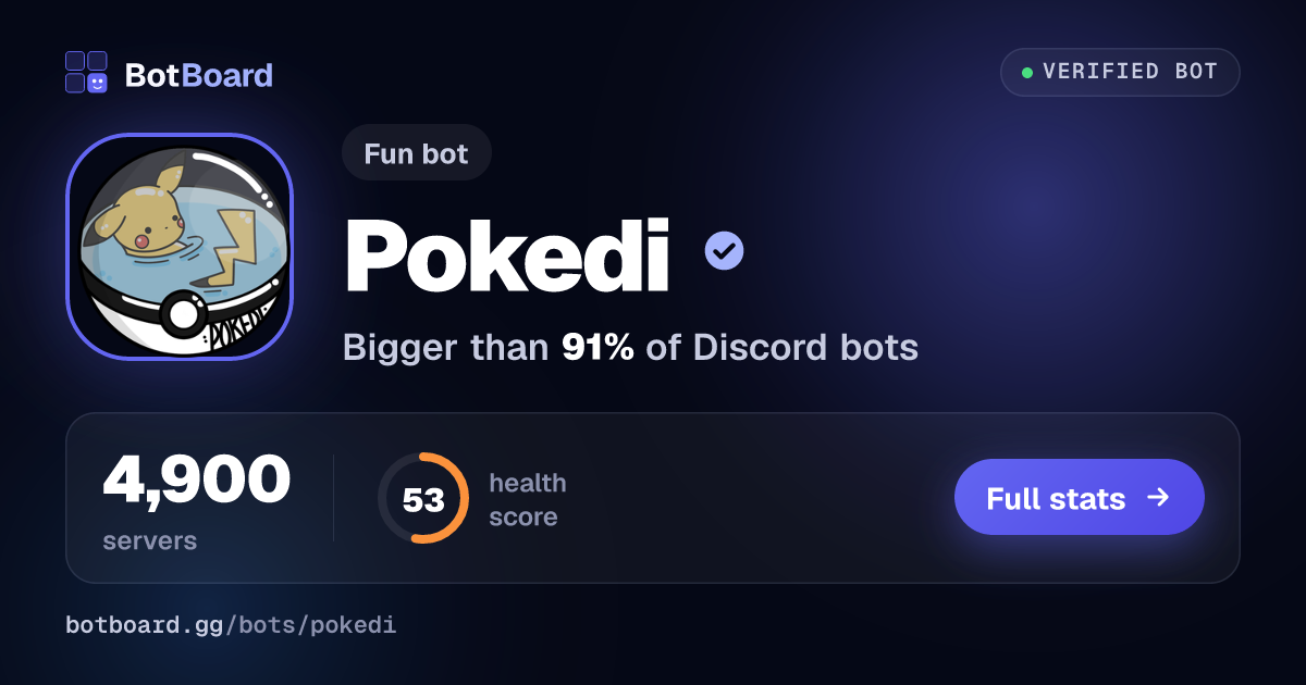 Share card for Pokedi