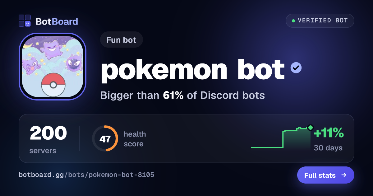 Share card for pokemon bot