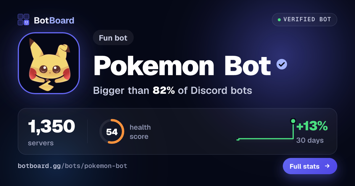 Share card for Pokemon Bot