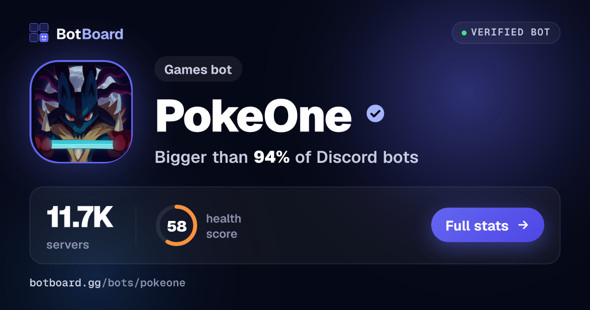 Share card for PokeOne