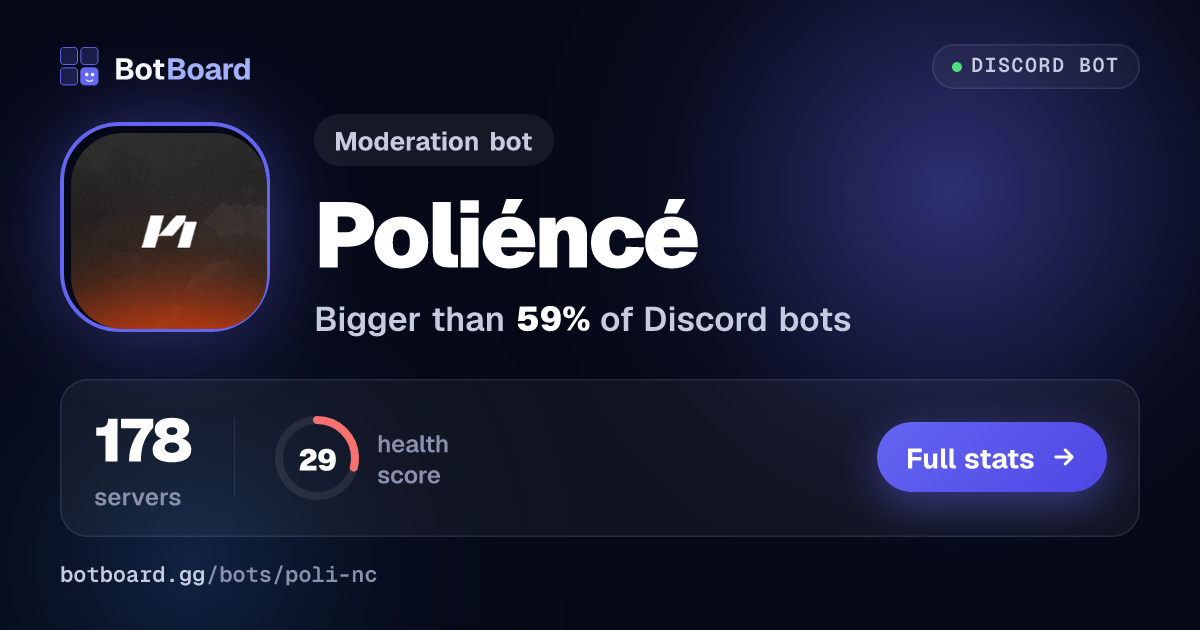 Share card for Poliéncé