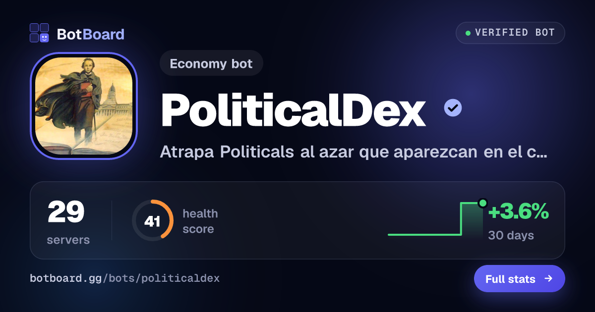 Share card for PoliticalDex