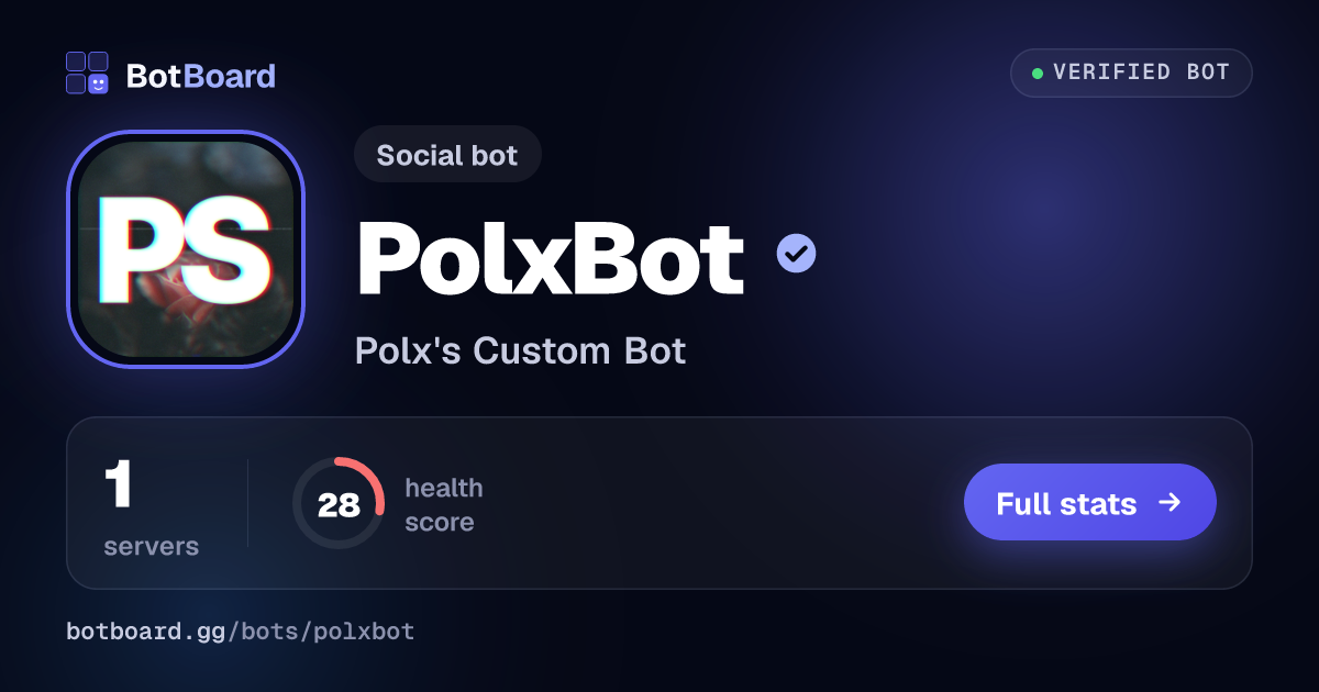 Share card for PolxBot