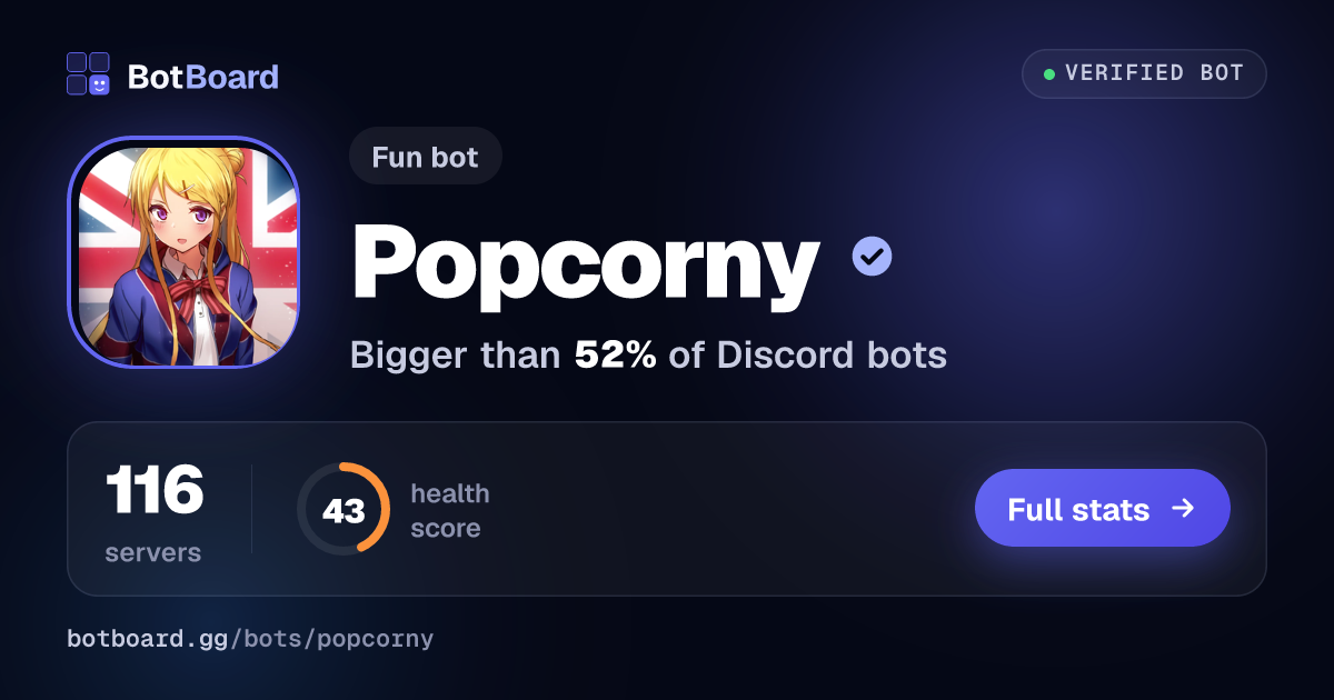 Share card for Popcorny