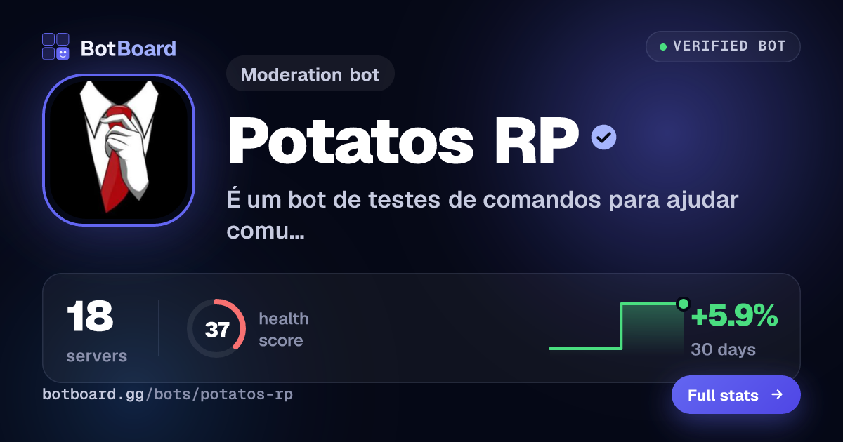 Share card for Potatos RP