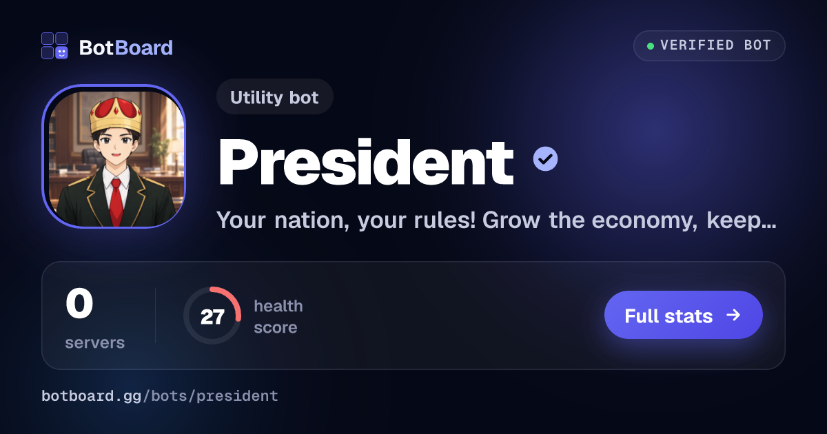 Share card for President