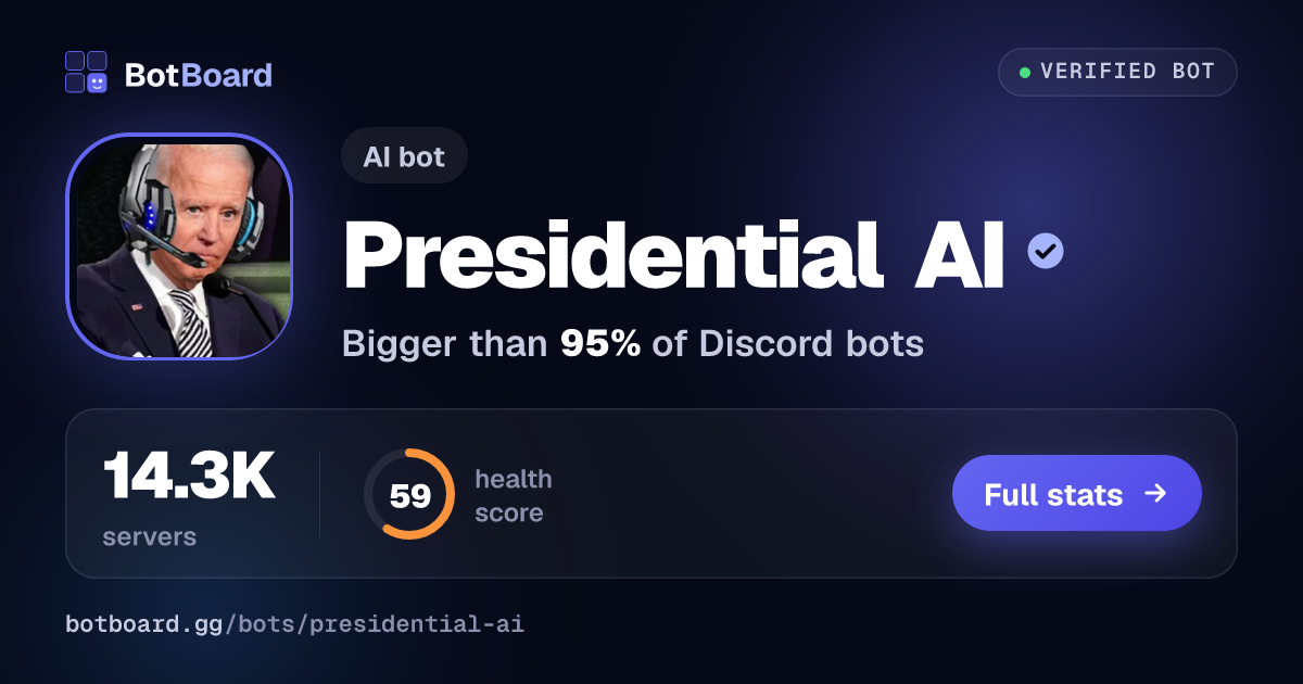 Share card for Presidential AI