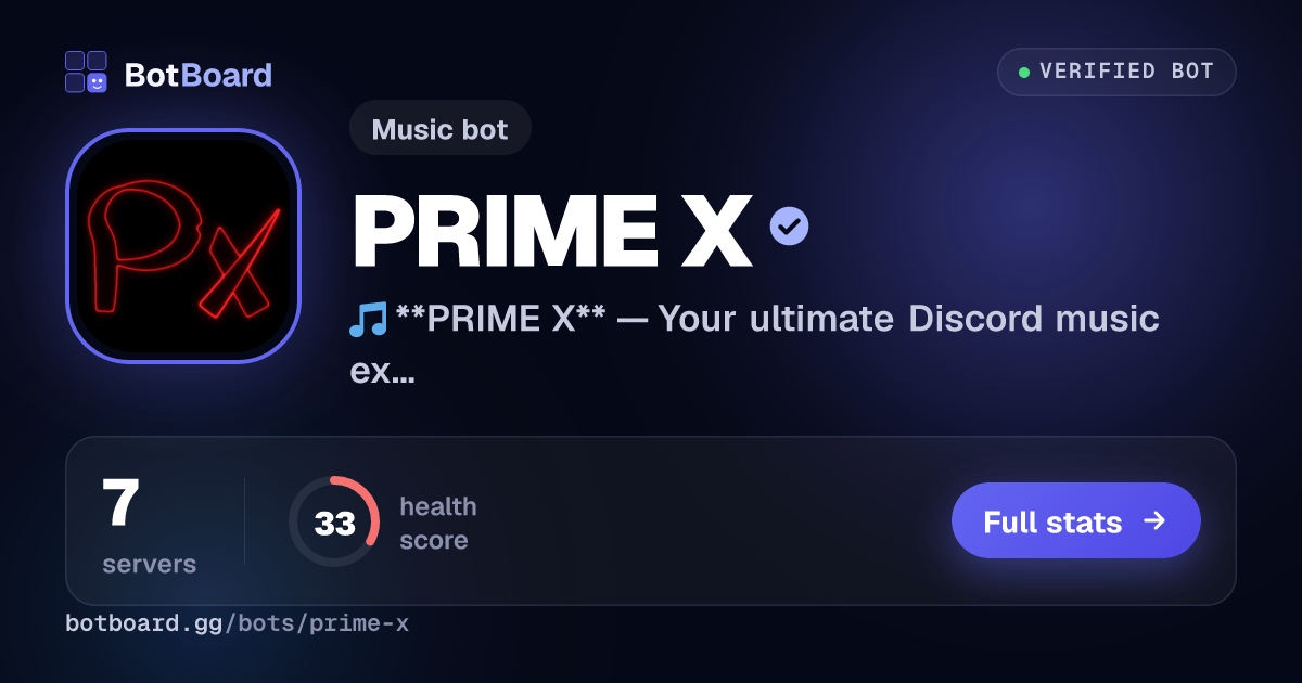 Share card for PRIME X