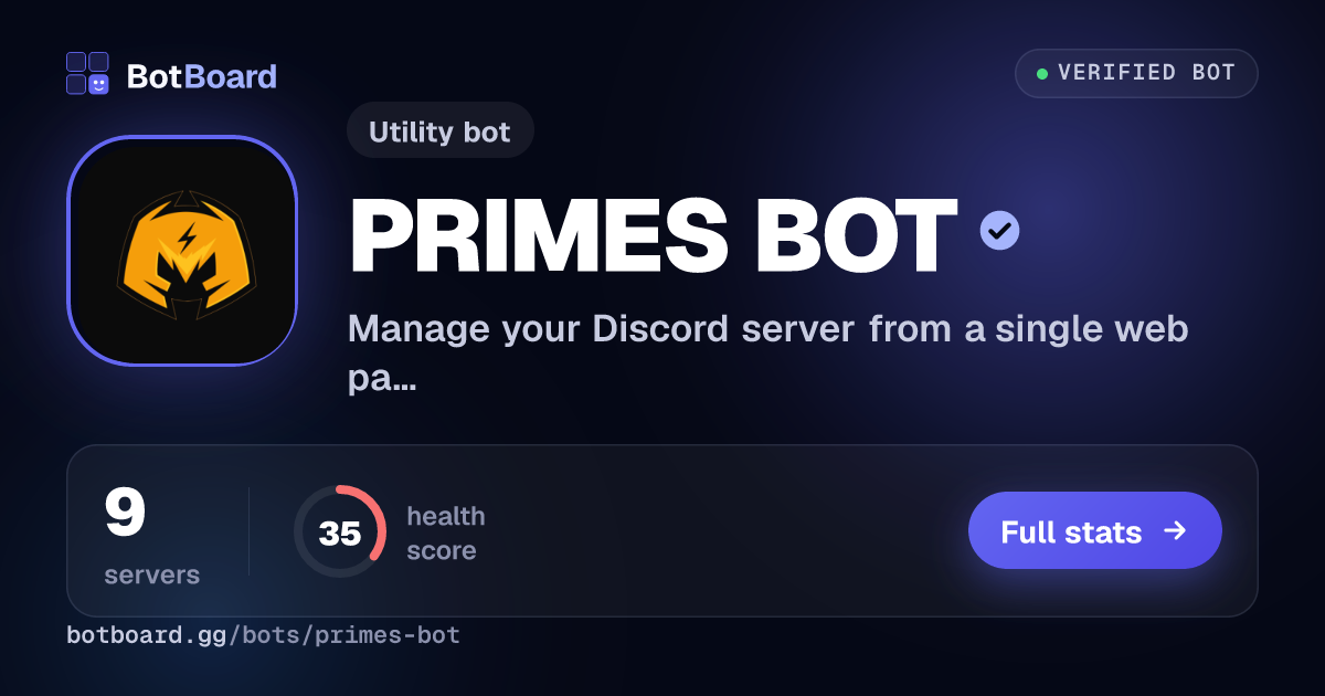 Share card for PRIMES BOT