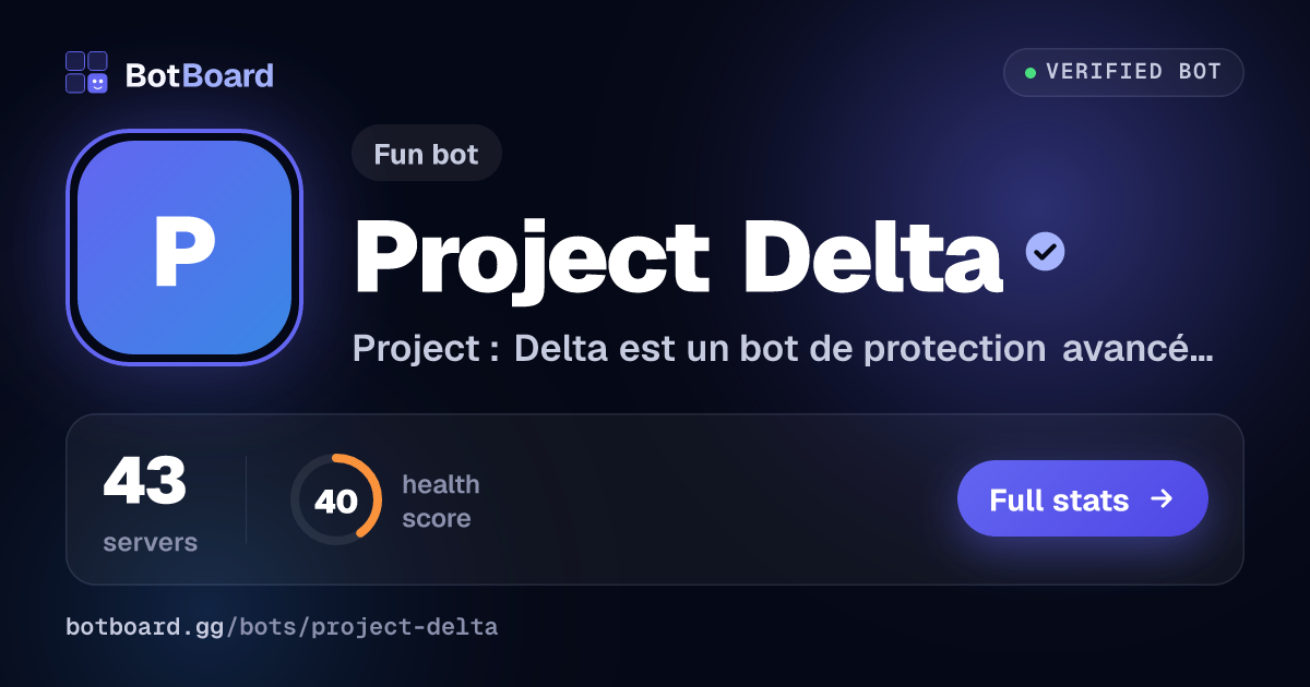 Share card for Project Delta