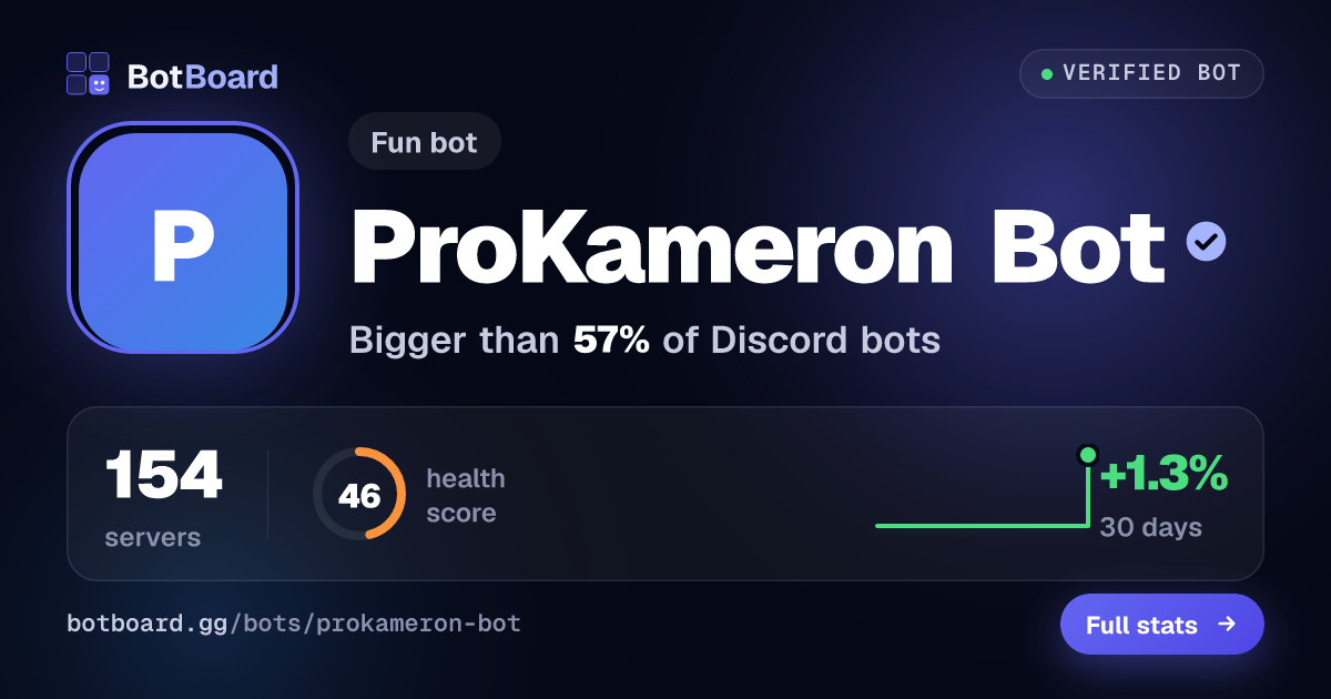 Share card for ProKameron Bot