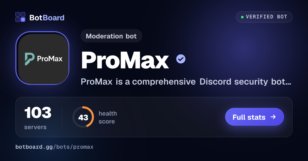 Share card for ProMax
