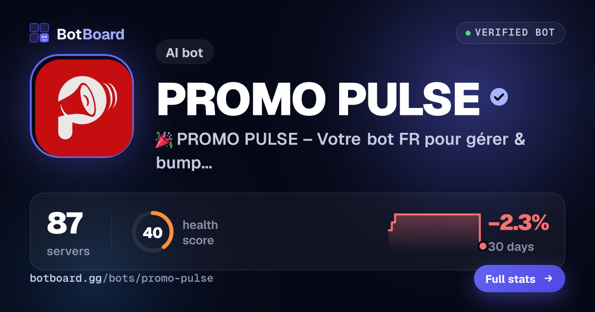 Share card for 📢 PROMO PULSE