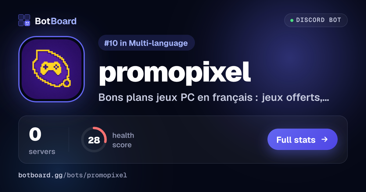 Share card for promopixel
