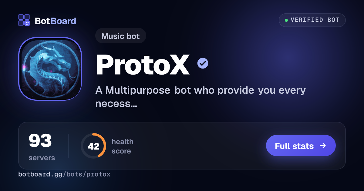 Share card for ProtoX