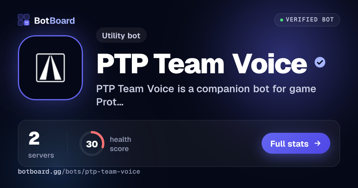 Share card for PTP Team Voice