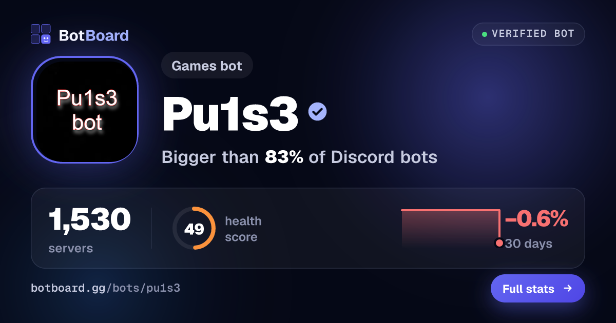 Share card for Pu1s3