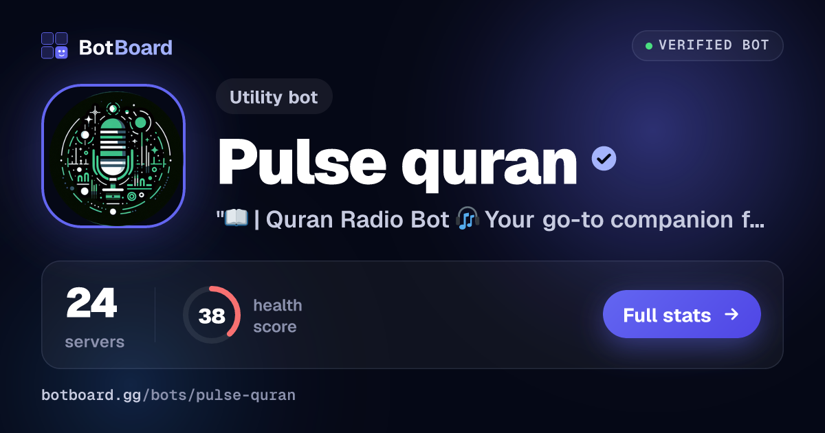 Share card for Pulse quran