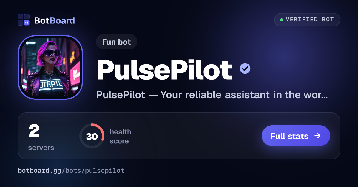 Share card for PulsePilot