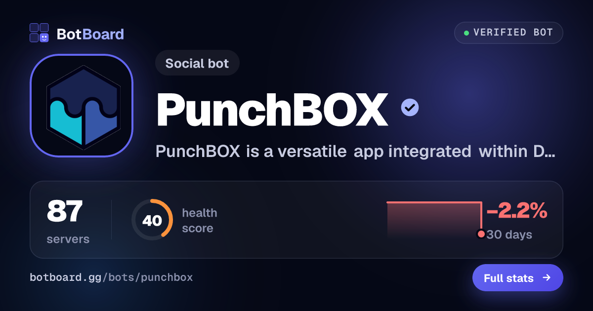 Share card for PunchBOX