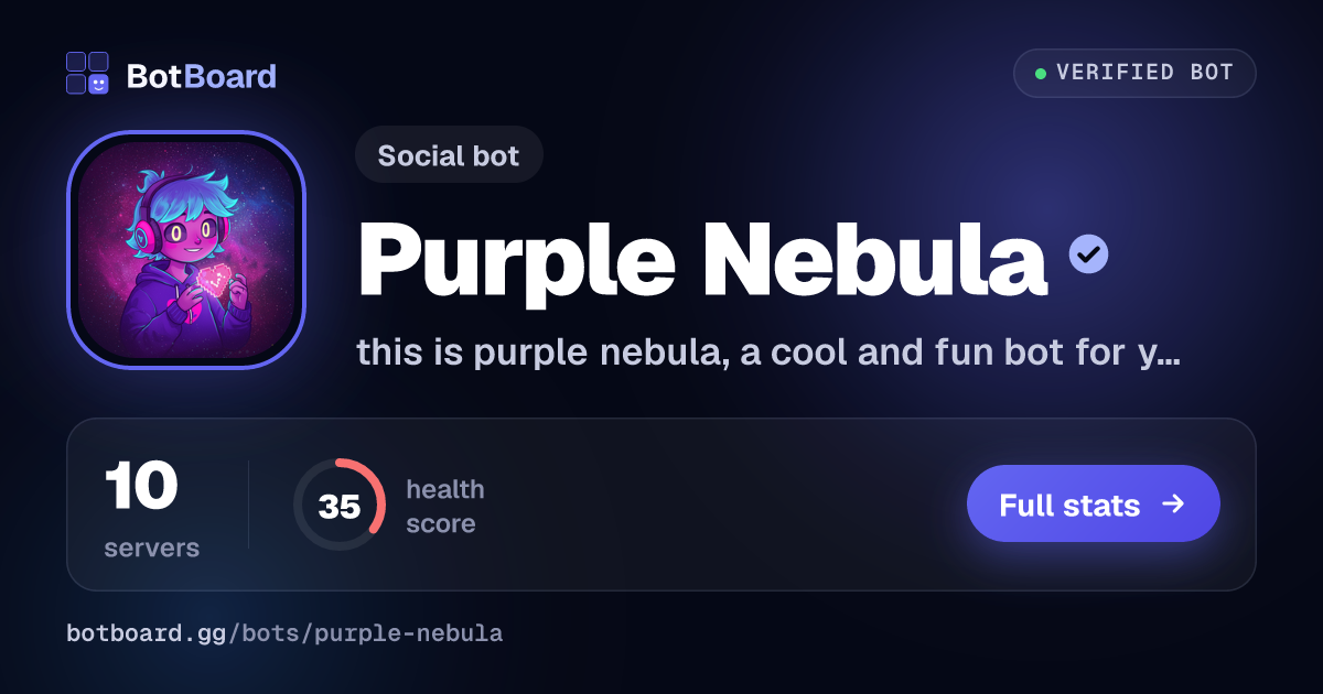 Share card for Purple Nebula
