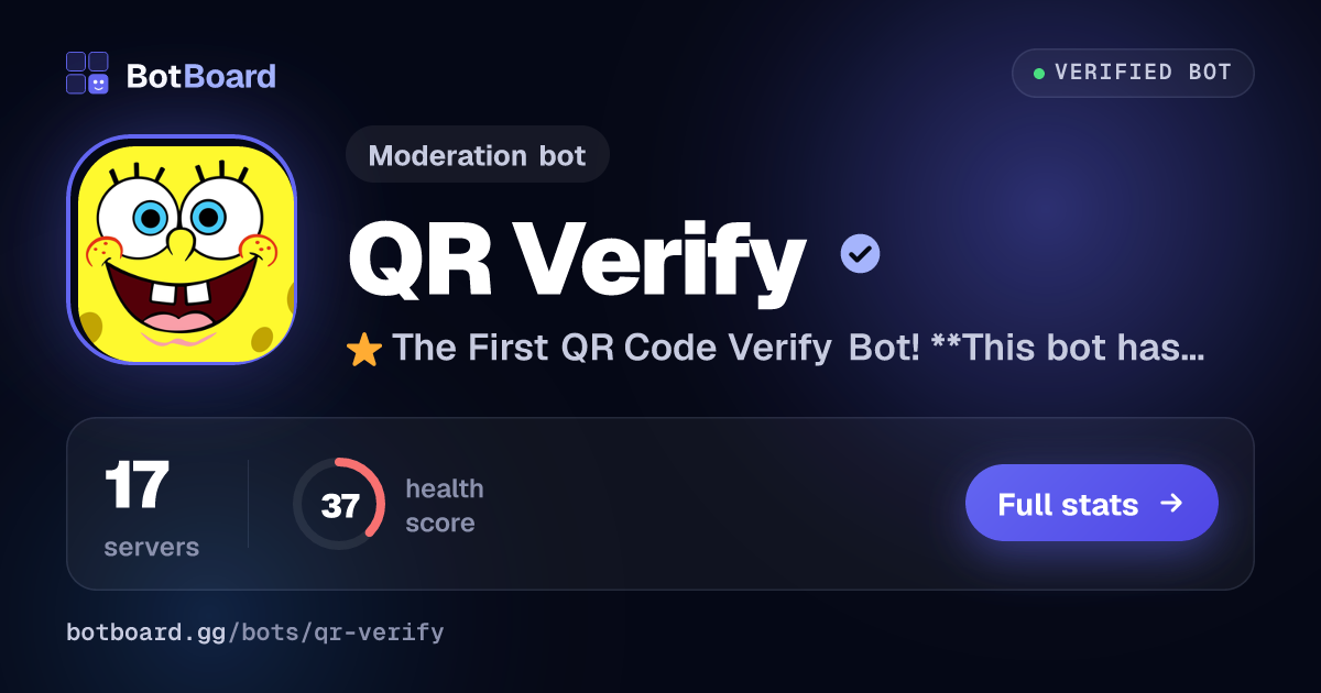 Share card for QR Verify
