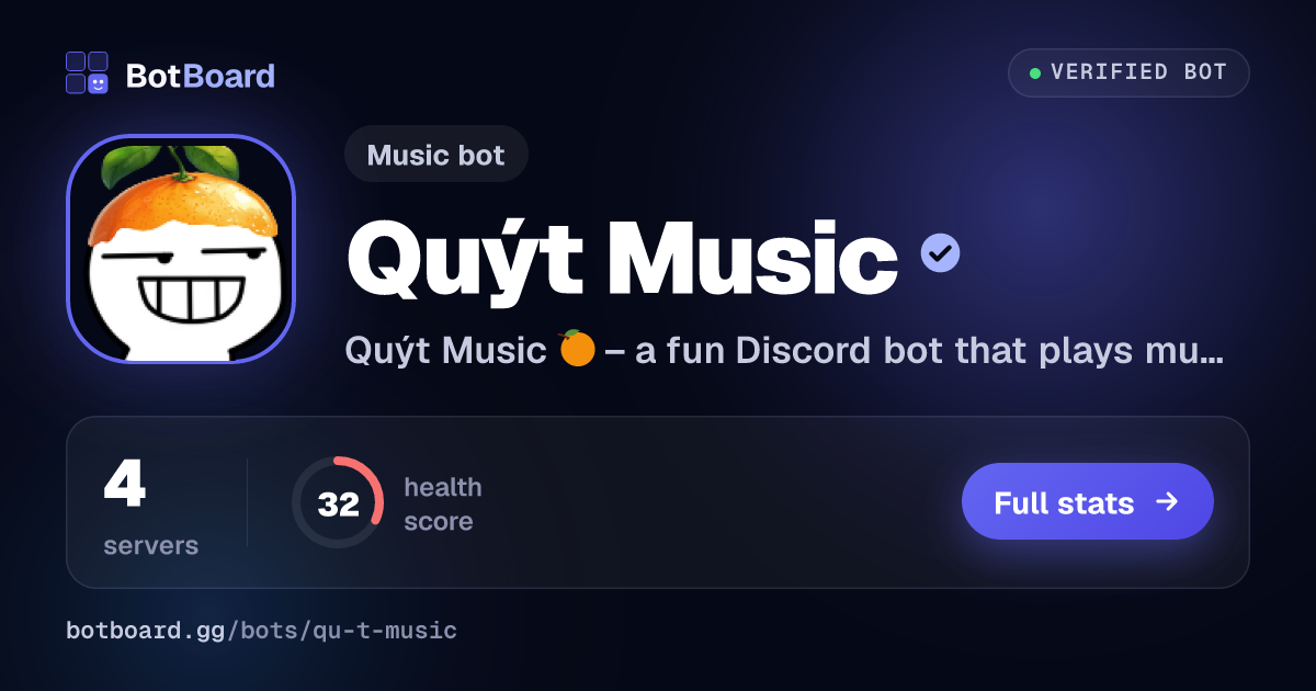 Share card for Quýt Music