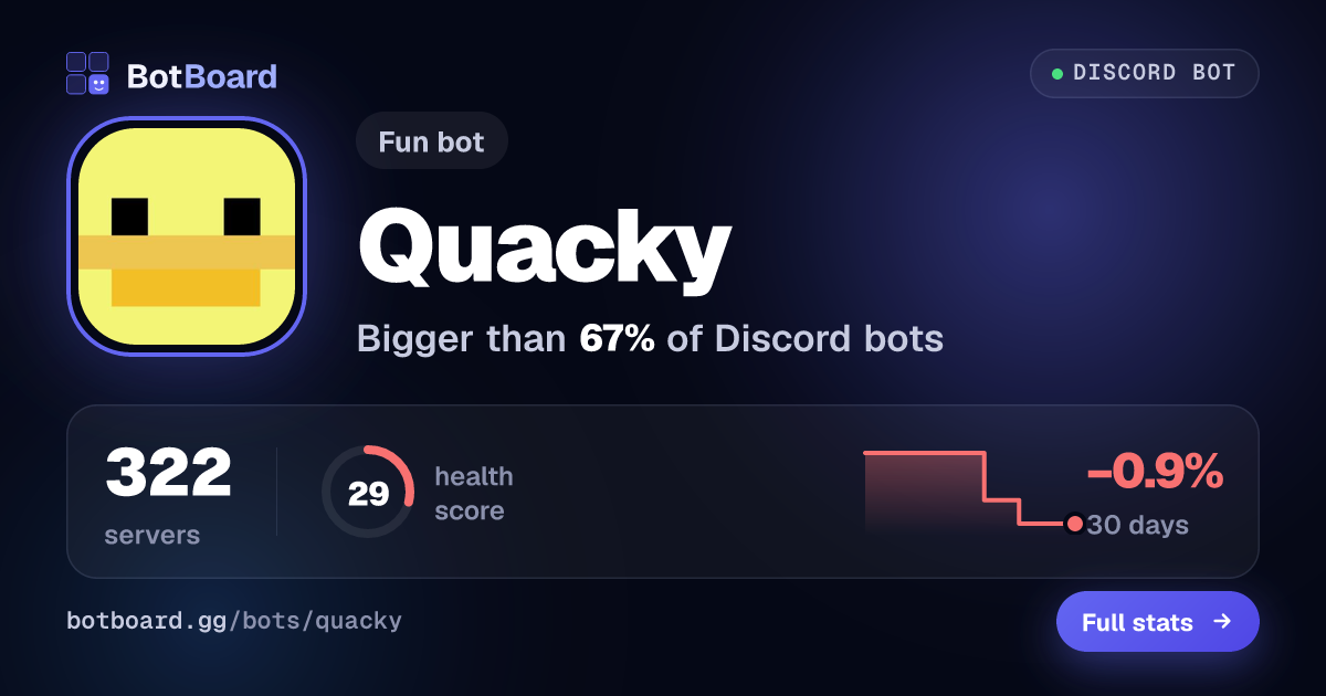 Share card for Quacky