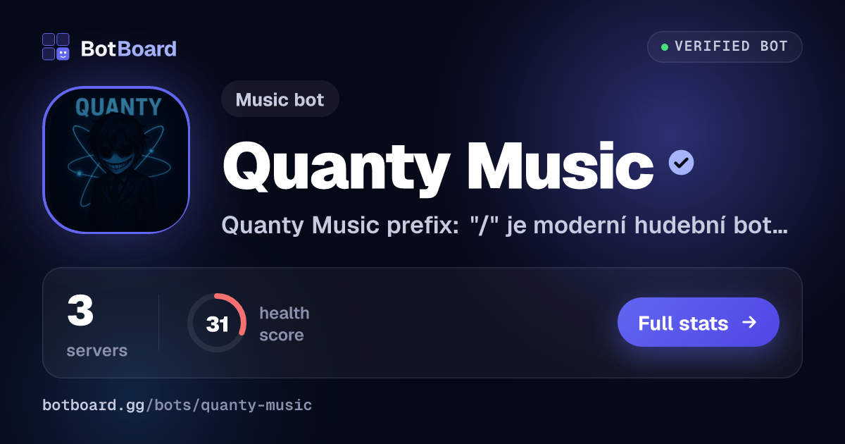 Share card for Quanty Music