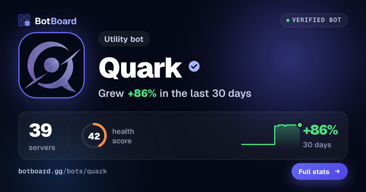 Share card for Quark