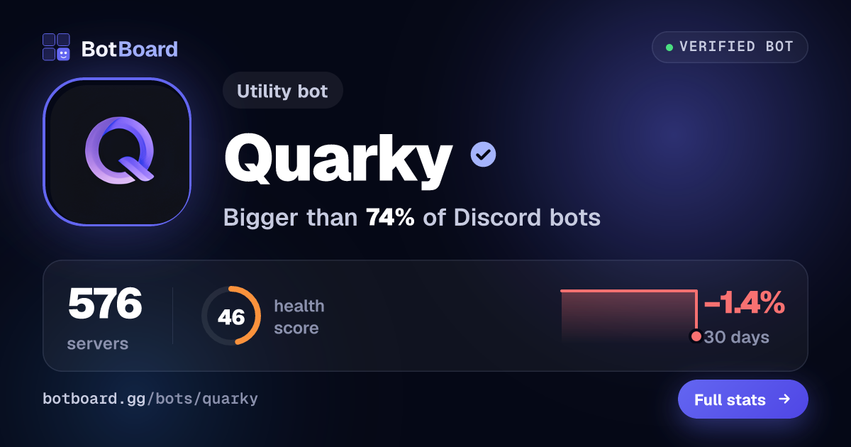 Share card for Quarky