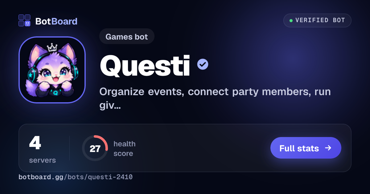 Share card for Questi