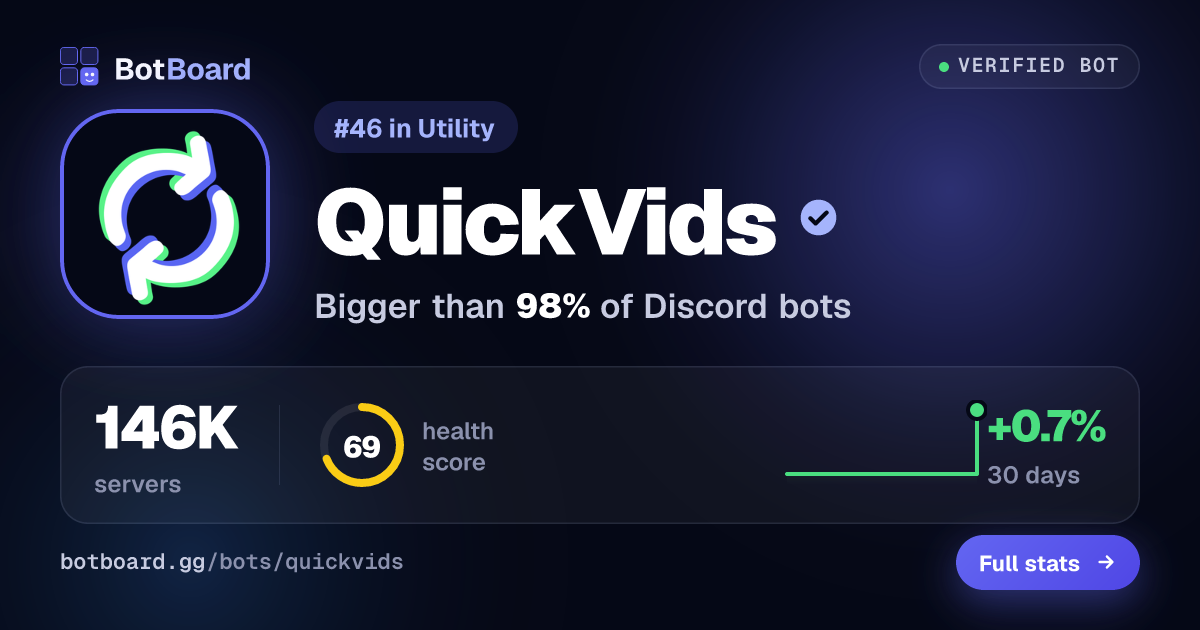 Share card for QuickVids