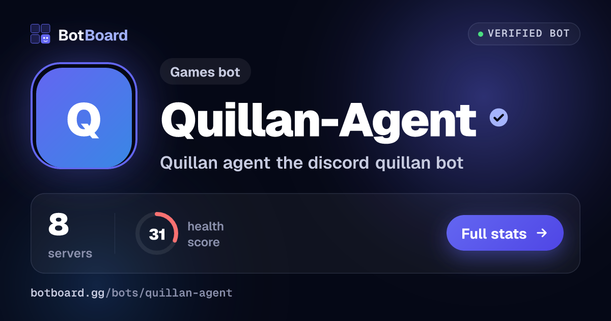 Share card for Quillan-Agent