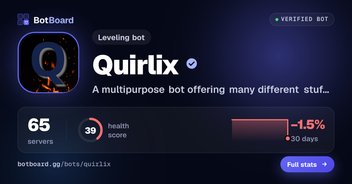 Share card for Quirlix
