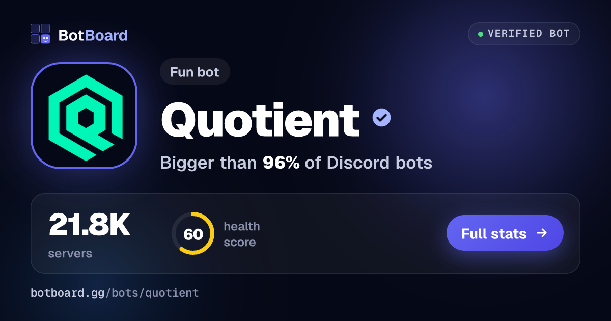 Share card for Quotient