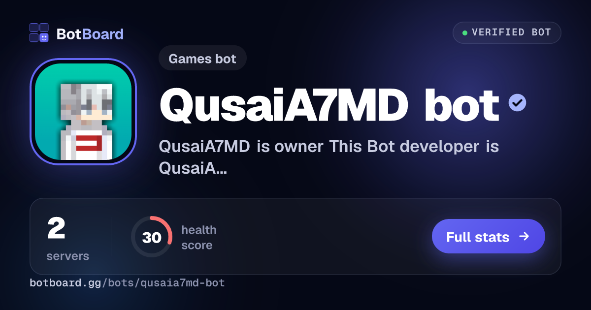 Share card for QusaiA7MD bot