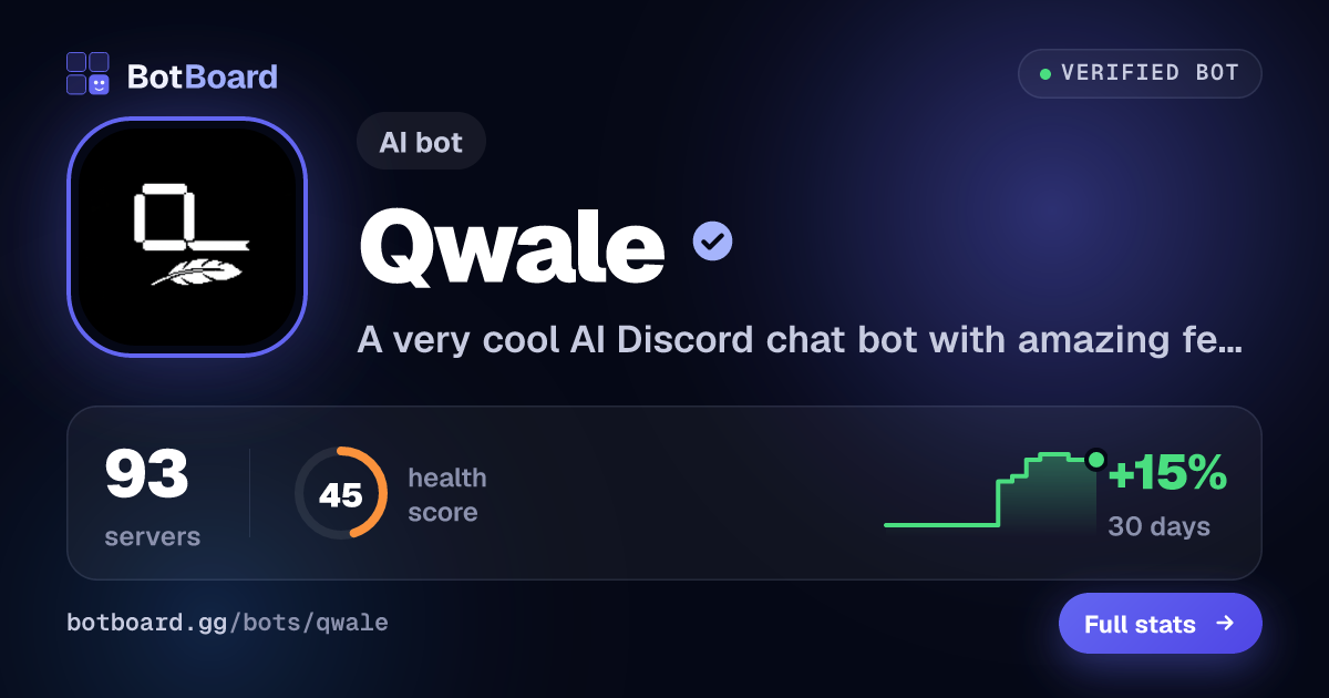Share card for Qwale