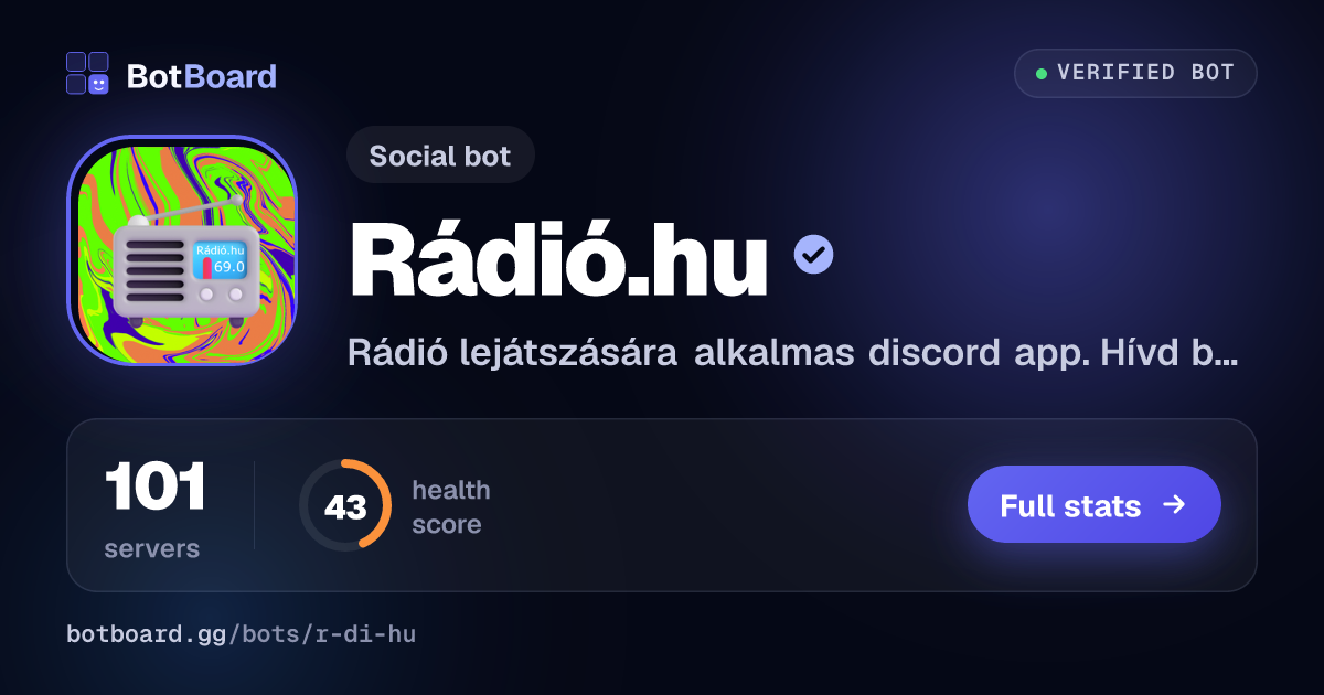 Share card for Rádió.hu
