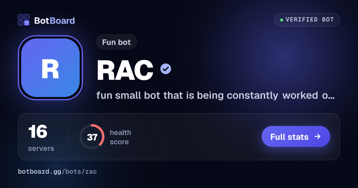 Share card for RAC