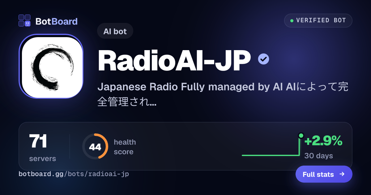 Share card for RadioAI-JP