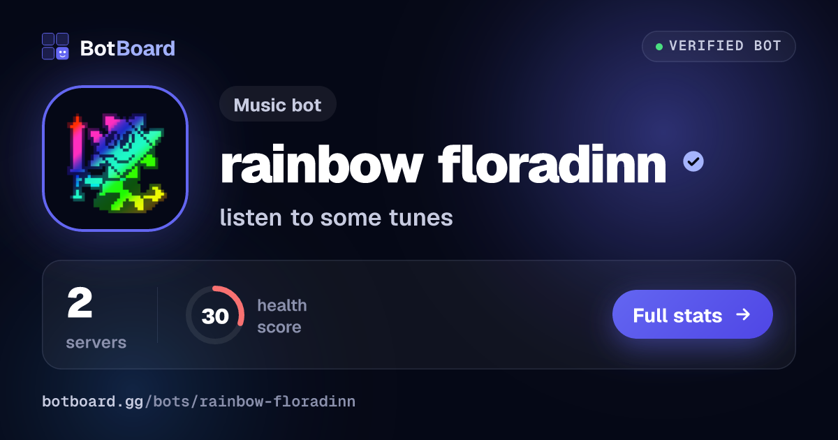 Share card for rainbow floradinn