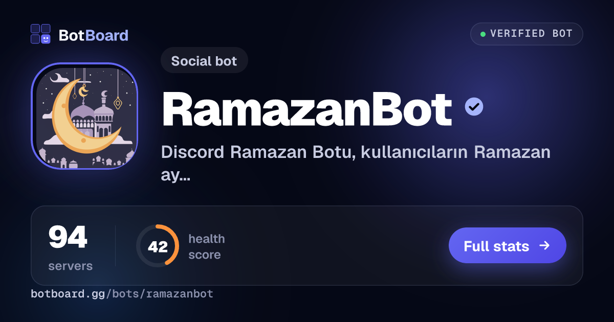 Share card for RamazanBot
