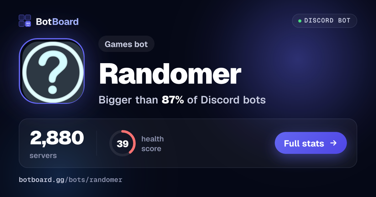 Share card for Randomer