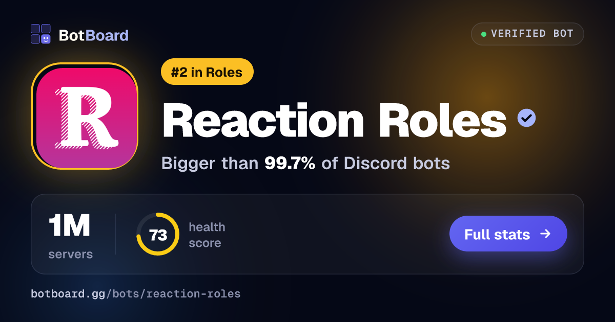 Share card for Reaction Roles